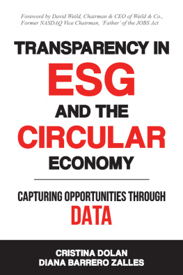 Cristina Dolan Transparency in Esg and the Circular Economy: Capturing Opportunities Through Data