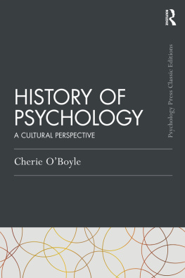 Cherie OBoyle - History of Psychology