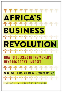 Mutsa Chironga - Africas business revolution : how to succeed in the worlds next big growth market