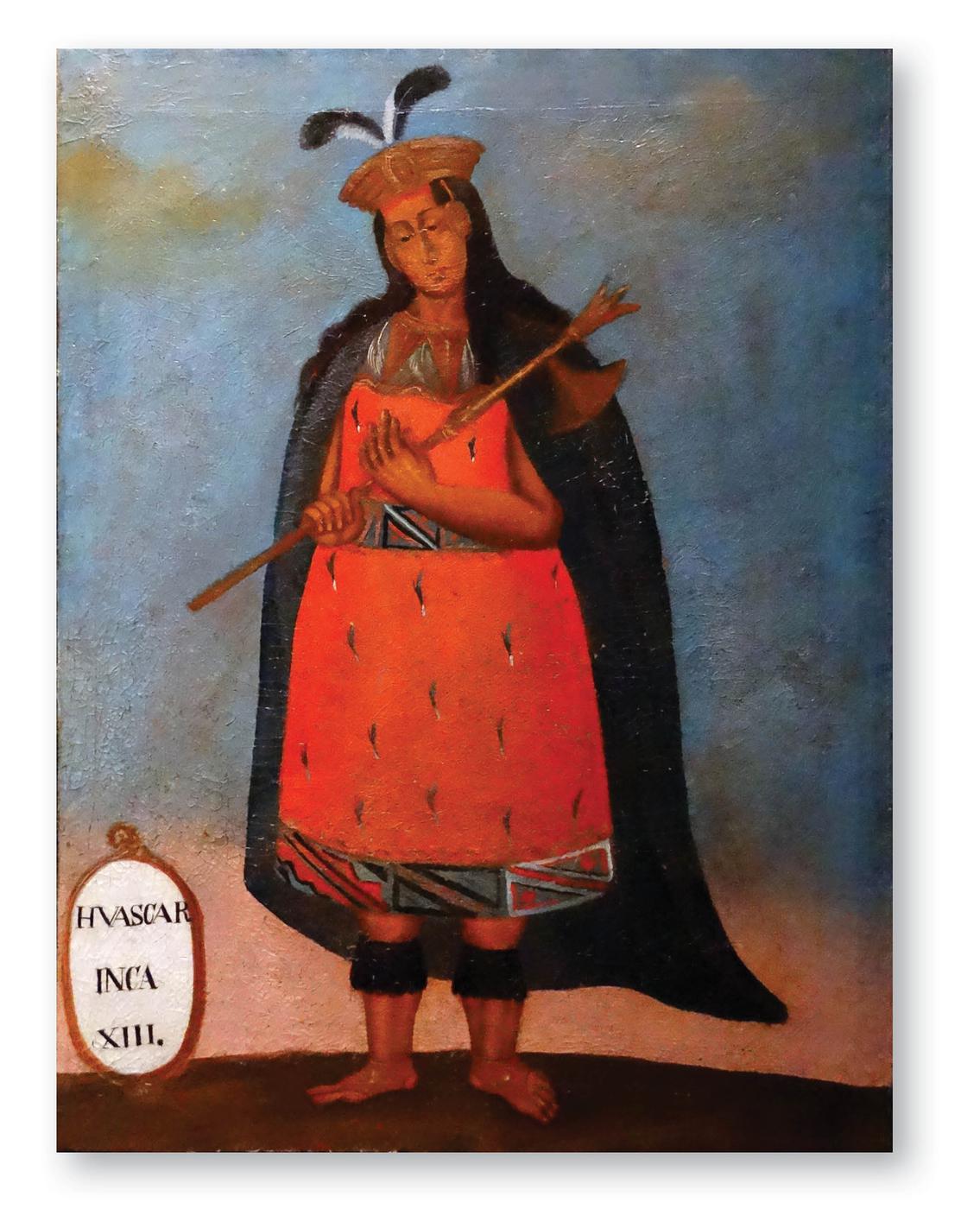 A Spanish colonial-era portrait of the sapa inca Huascar whose reign marked - photo 4