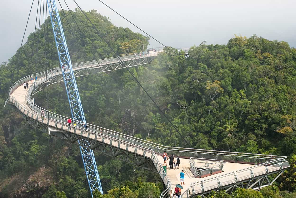 SkyBridge Langkawi Walk along this gravity-defying curved bridge that is - photo 7