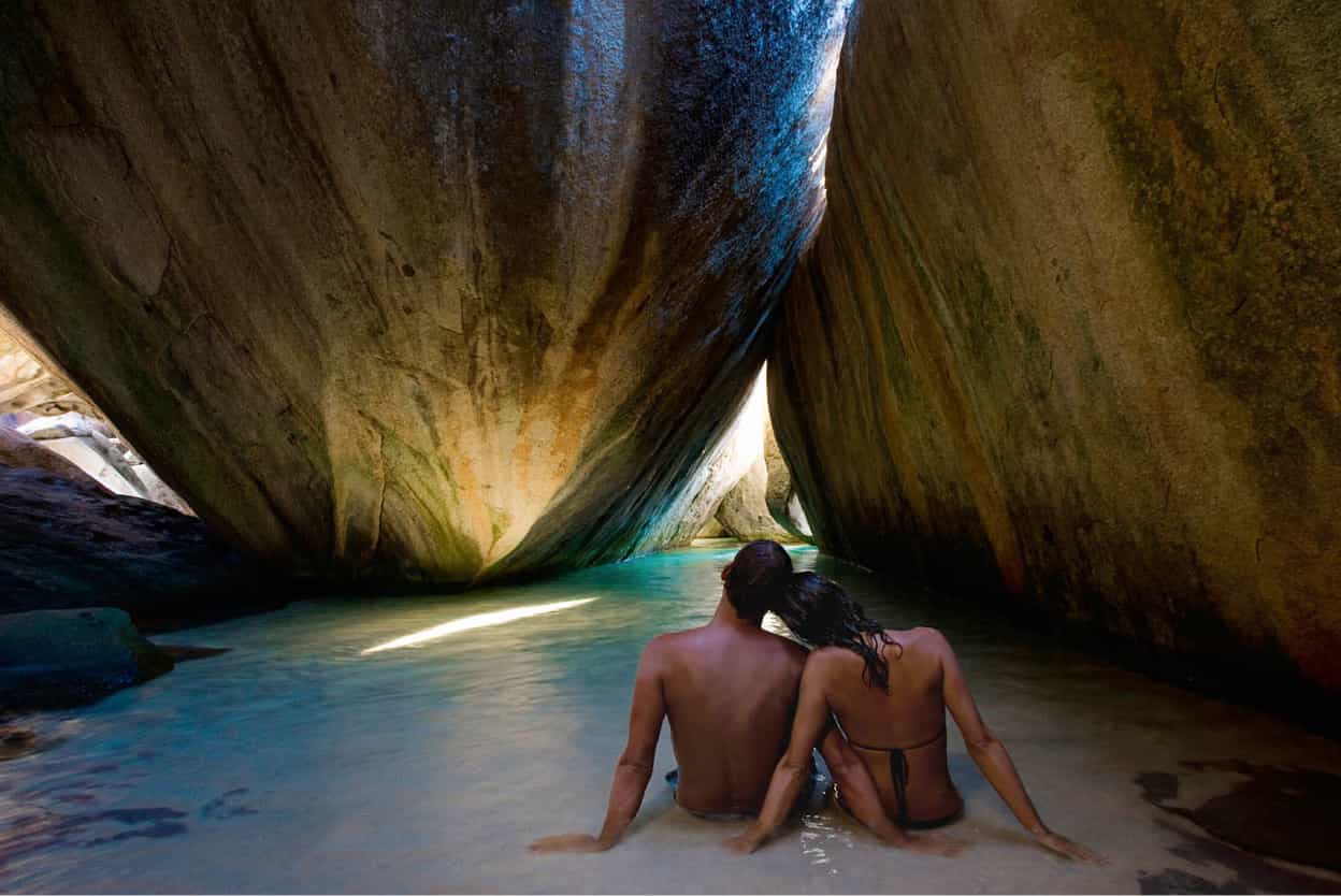 The Baths Virgin Gorda BVI Boulders the size of a house appear scattered - photo 12