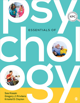 Saul Kassin - Essentials of Psychology