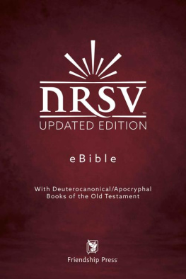 National Council of Churches USA New Revised Standard Version Updated Bible : With Deuterocanonical and Apocryphal Books of the Old Testament