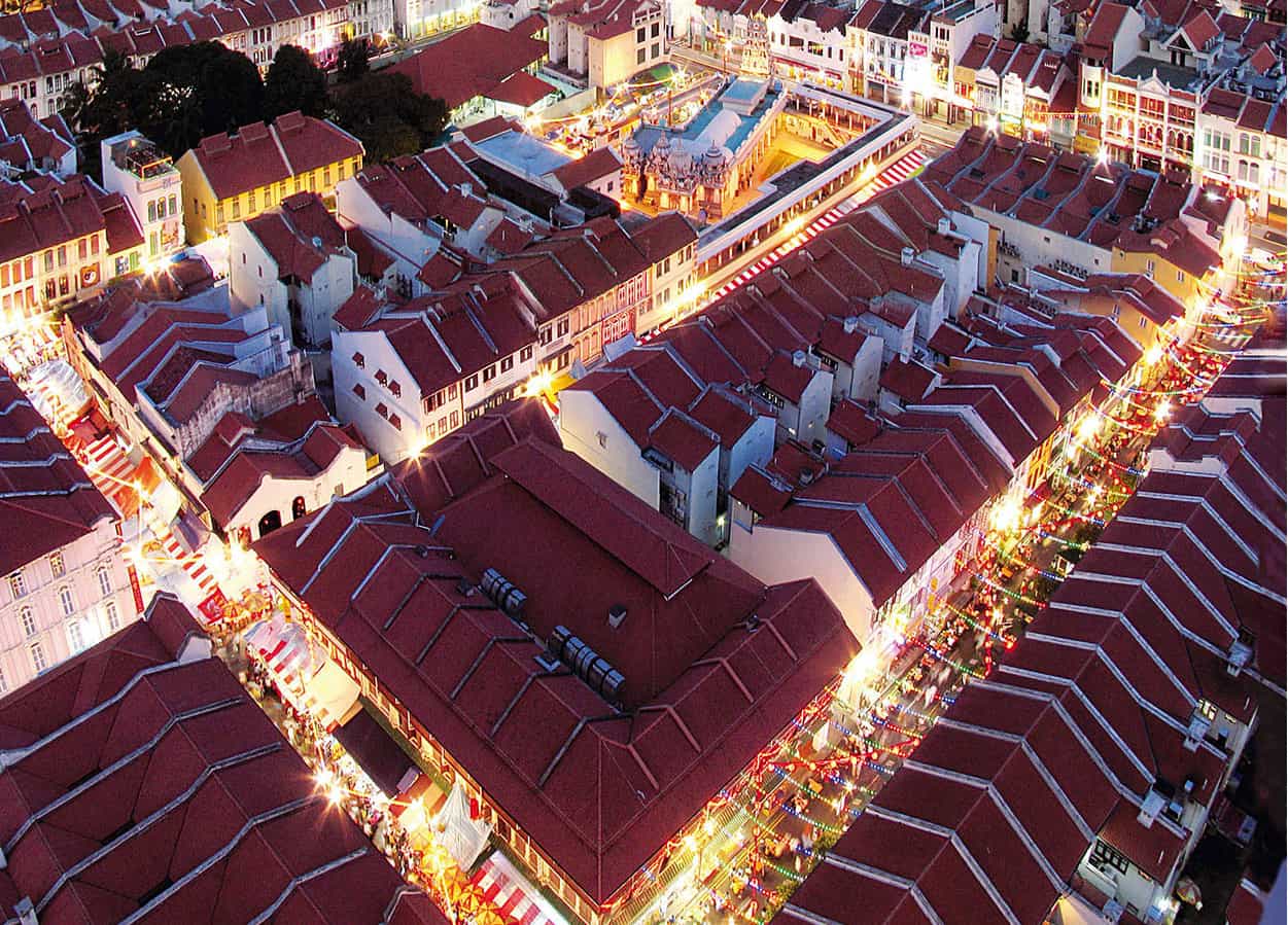 Chinatowns night market from above Singapore Tourism Board Development In - photo 12