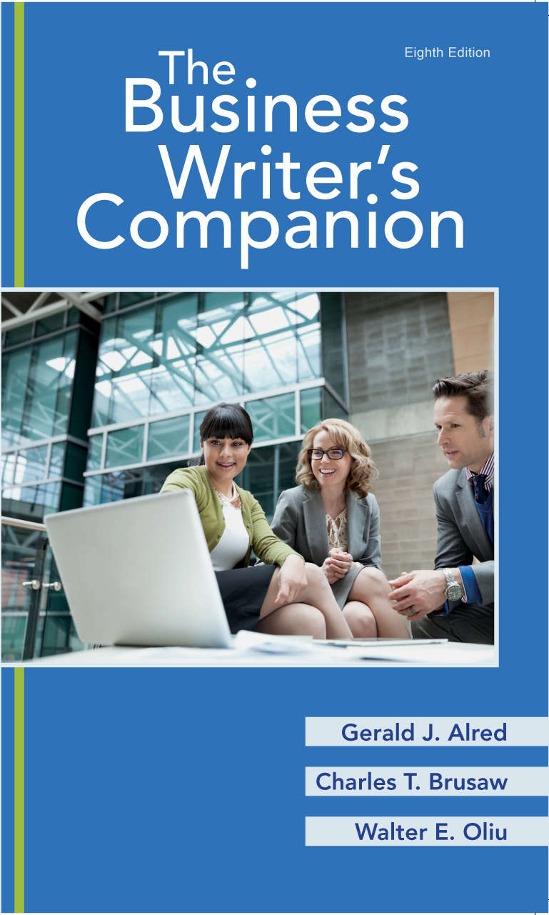 Book title The Business Writers Companion Eighth Edition Authors are Gerald - photo 1