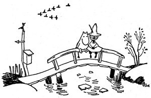 Chapter one In which Moomintroll Snufkin and Sniff find the Hobgoblins Hat - photo 1