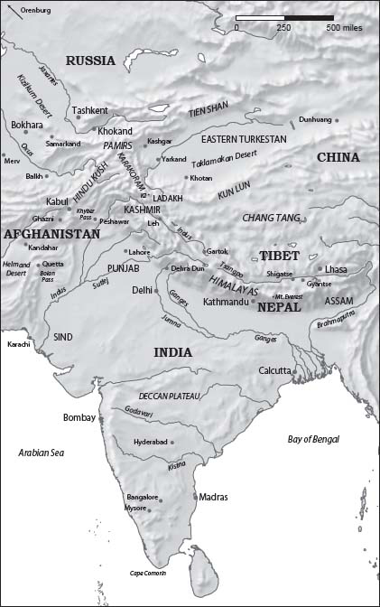 Map 1b Central Asia Tibet and India in the nineteenth century Introduction - photo 4