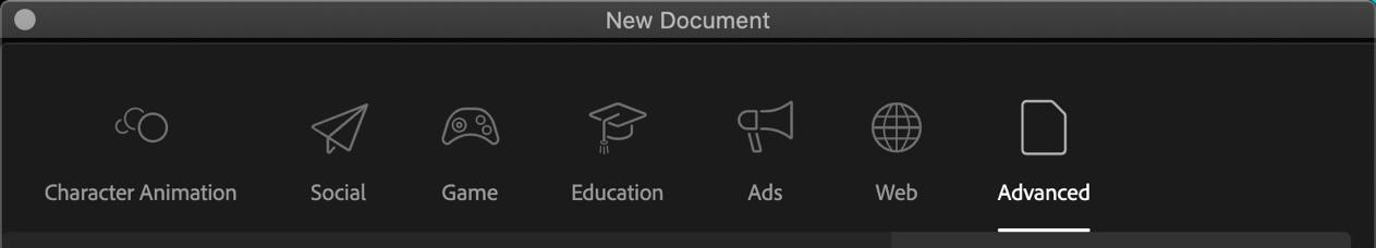 Figure 22 New Document dialog Advanced presetsThe Advanced category of presets - photo 3