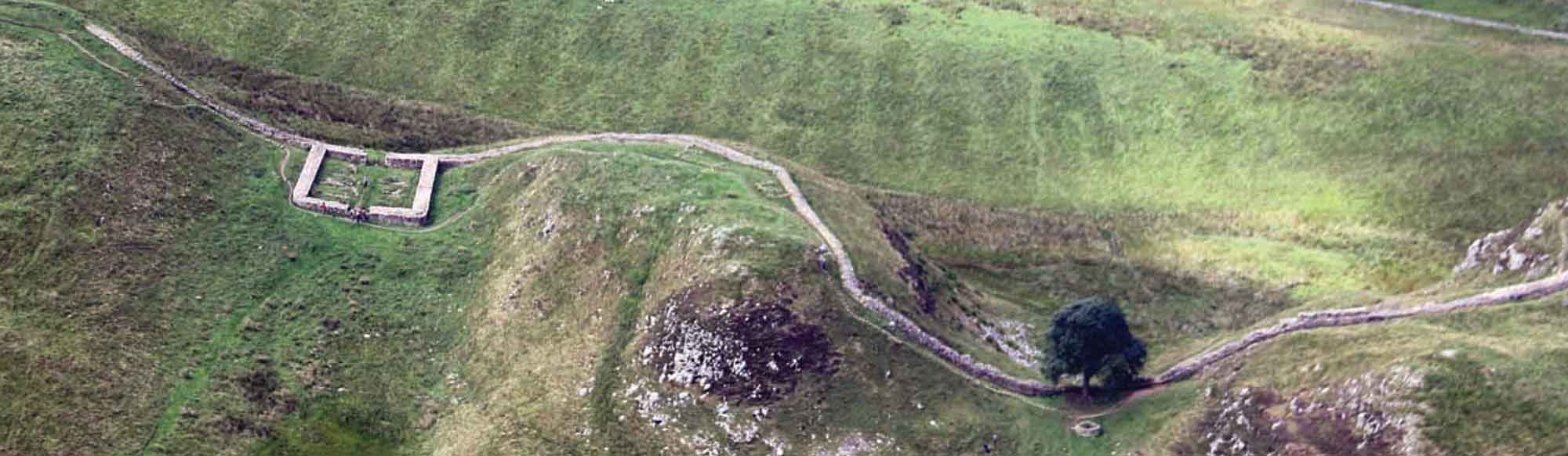 Sycamore Gap and Castle Nick milecastle 39 on Hadrians Wall The history of - photo 6