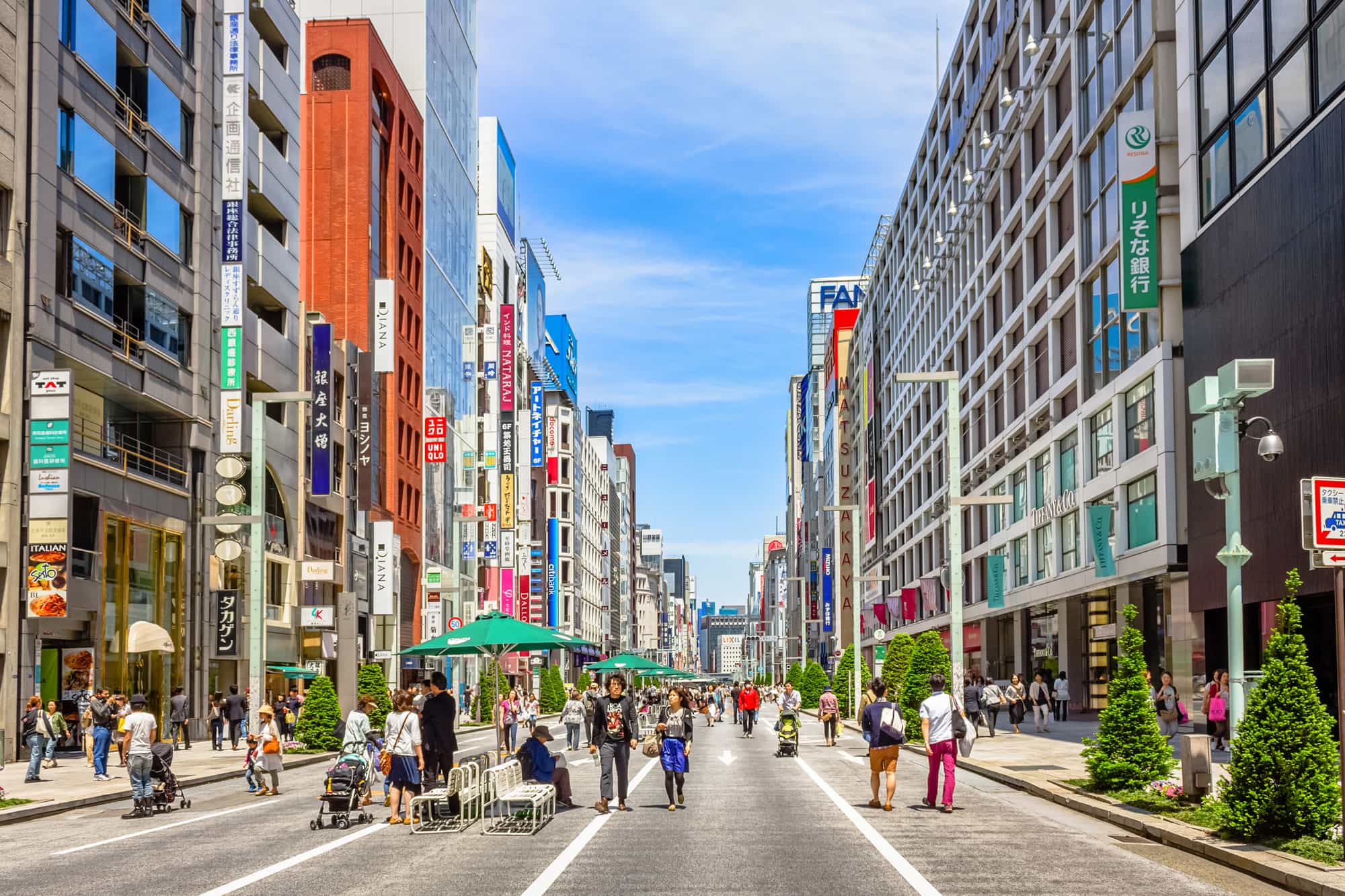 Ginza shopping district iStock Caught up in an untidy web of overhead - photo 4