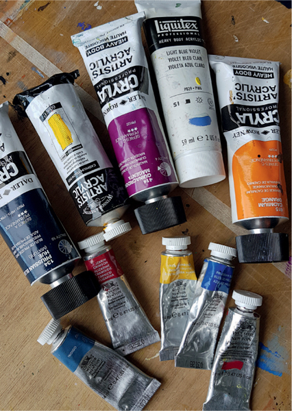 Acrylic and watercolour paints ACRYLIC INKS I often use acrylic inks from - photo 5