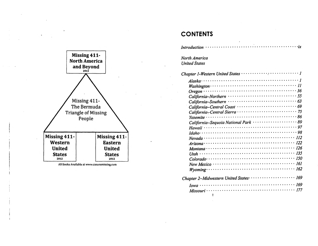 vi Missing 411-North America and Beyond Nebraska179 OklahomaArkansas 182 - photo 3
