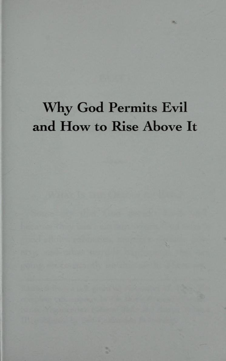 Why God Permits Evil and How to Rise Above It - photo 20