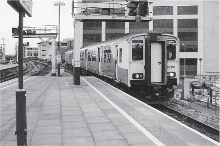 Arriva Train Wales unit 150230 runs into Platform 7 at Cardiff Central with a - photo 3