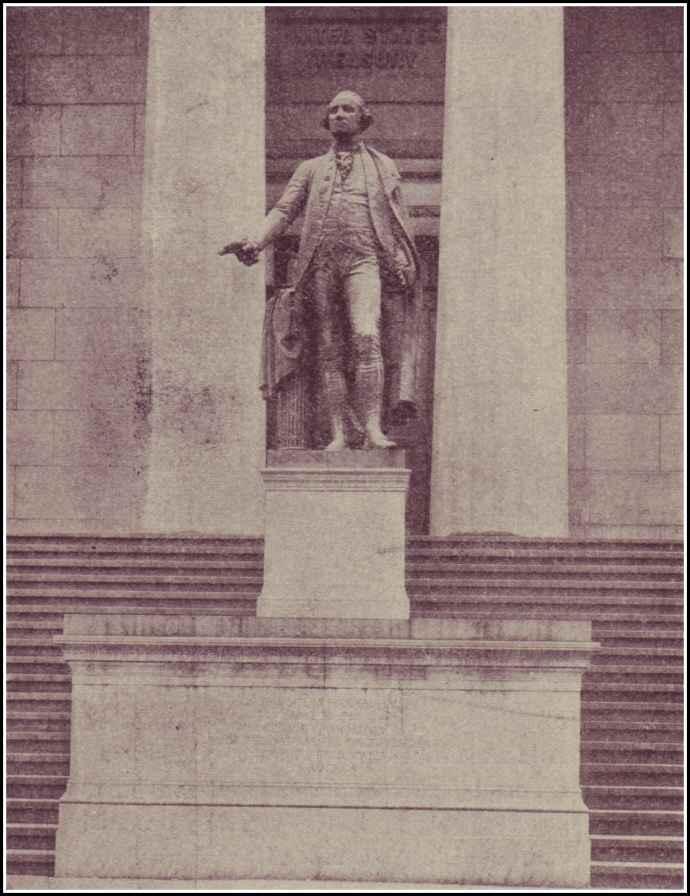 STATUE OF WASHINGTON UNITED STATES TREASURY BUILDING NEW YORK CITY ON THIS - photo 2