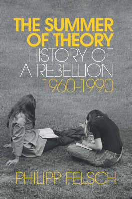 Philipp Felsch The Summer of Theory: History of a Rebellion, 1960–1990