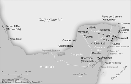 Map The Yucatn Peninsula introduction A Haunting Tantalizing Tale - photo 10