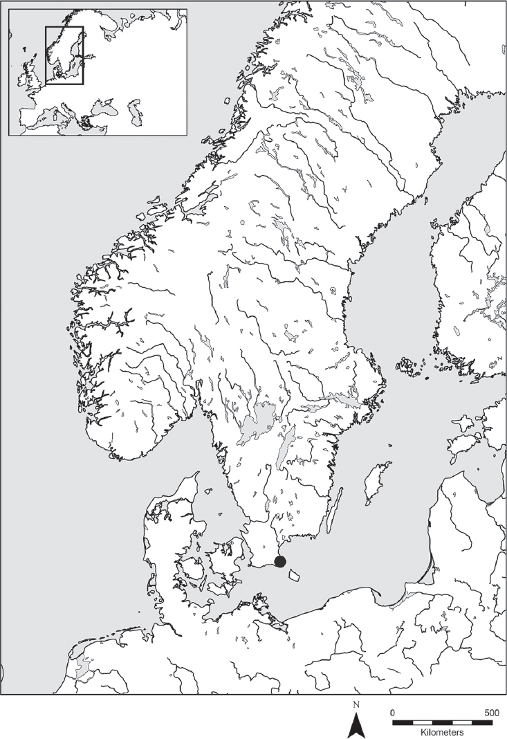 Figure 11 Map of Scandinavia with the studied area indicated by a black dot - photo 2