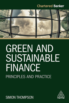 Thompson Simon - Green and Sustainable Finance