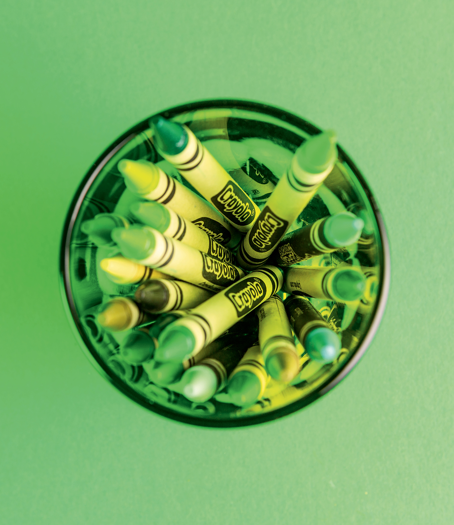 Early box of 64 Crayola crayons with built-in sharpener c 1958 - photo 3