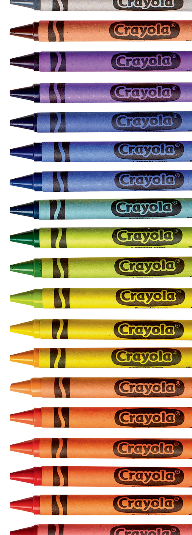 Early box of 64 Crayola crayons with built-in sharpener c 1958 DO - photo 5