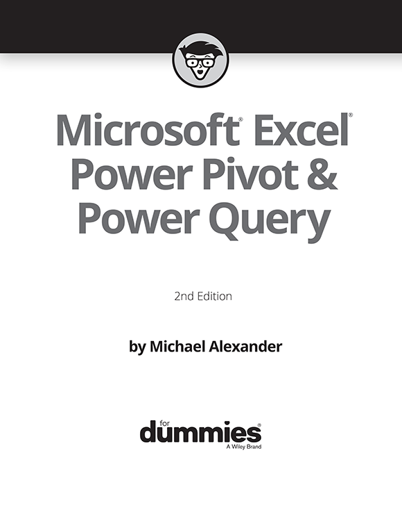 Microsoft Excel Power Pivot Power Query For Dummies 2nd Edition Published - photo 2