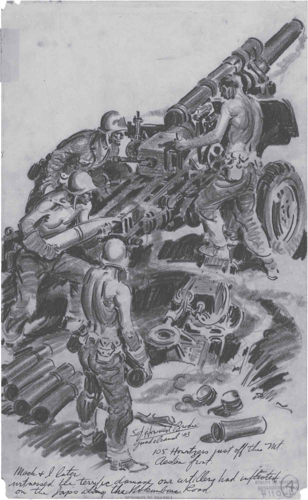 This brilliant sketch by Sgt Howard Brodie one of Yank magazines artists - photo 2