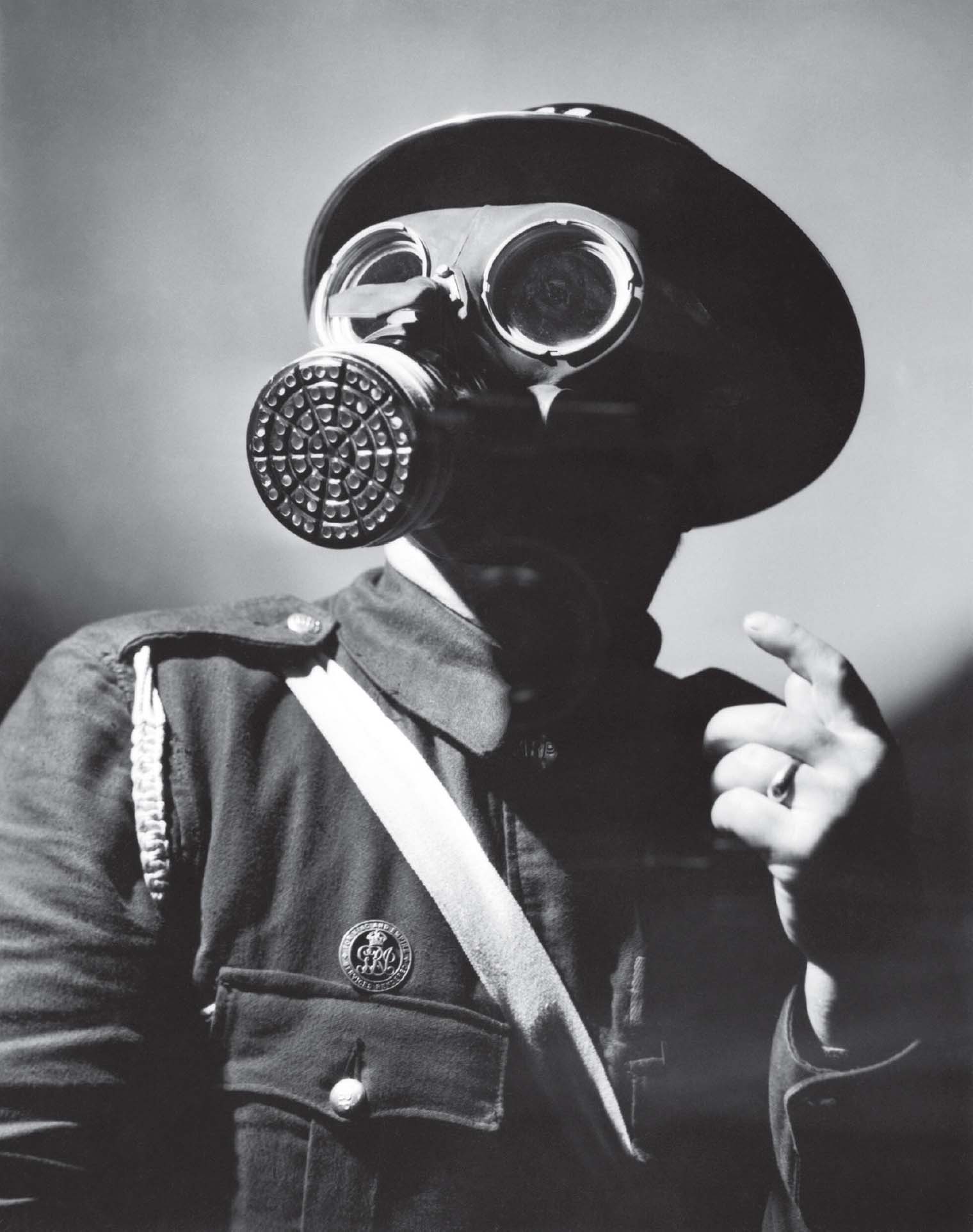 Air Raid Warden wearing his Civilian Duty Respirator 1940 Faces of the Home - photo 2