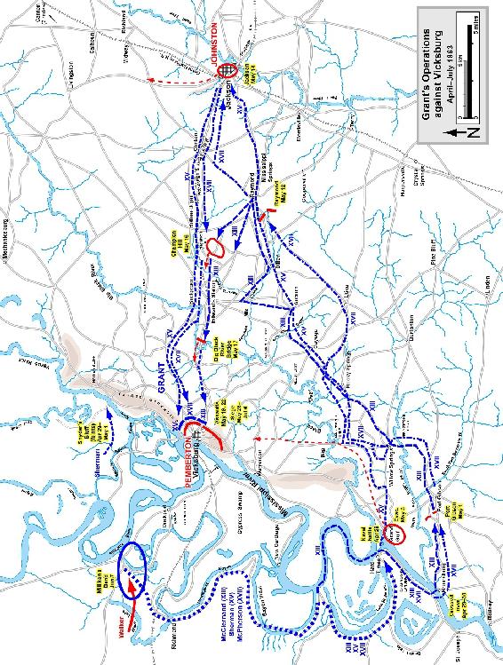 Figure 2Overview of Vicksburg Campaign Apr-Jul 1863 Shortly after the ink - photo 3