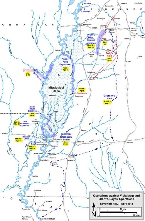 Figure 1Overview of Vicksburg Campaign Nov 1862-April 1863 Figure - photo 2