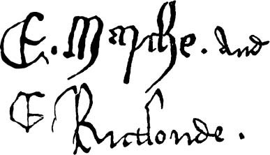 Signatures of the two brothers Edward Earl of March and Edmund Earl of - photo 5