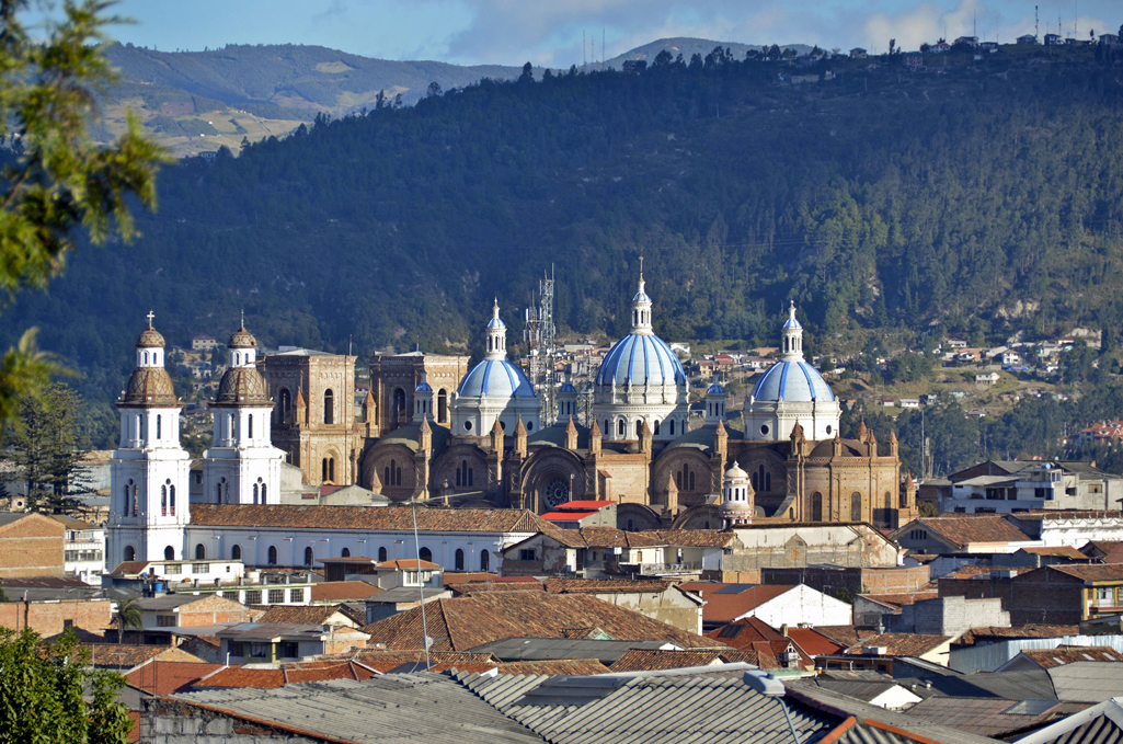 SuperStock THE DISTINCTIVE BLUE DOMES OF THE CATEDRAL NUEVA CUENCA FACT - photo 5