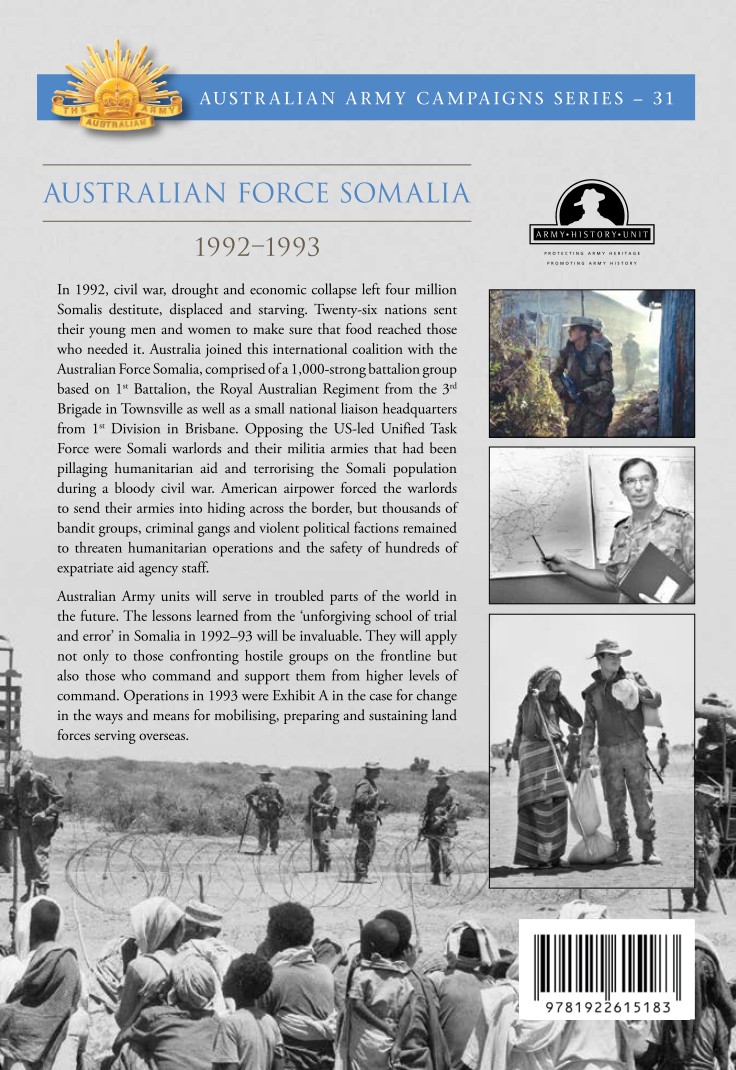 BIBLIOGRAPHY Bibliographic Note This history of the Australian Force Somalia - photo 2