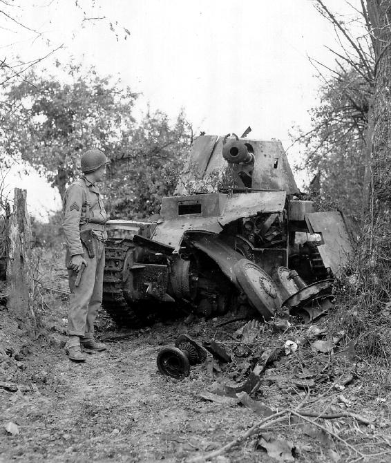 The front of this German Marder III Ausf M took a direct hit in Normandy in - photo 1