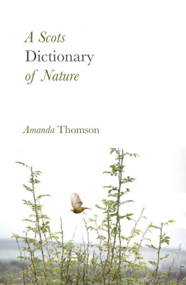 Amanda Thomson A Scots Dictionary of Nature