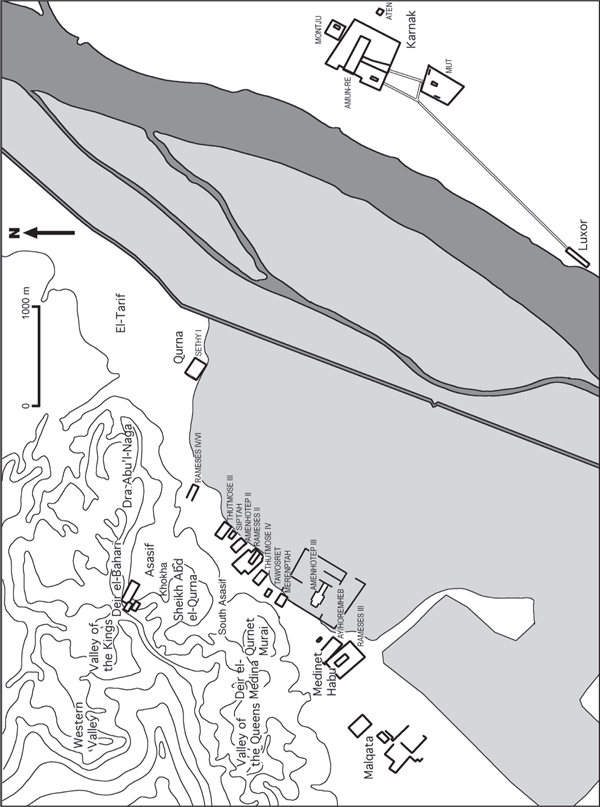 Map 4 Thebes Map 5 The temenos of Amun-Re at Karnak highlighting the - photo 5