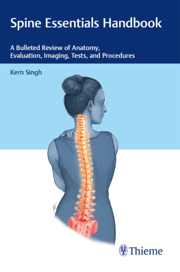 Singh Kern Spine Essentials Handbook