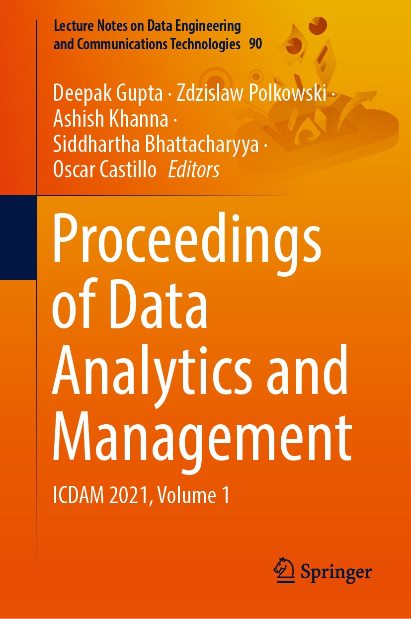 Book cover of Proceedings of Data Analytics and Management Volume 90 Lecture - photo 1