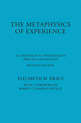 Elizabeth Kraus - The Metaphysics of Experience