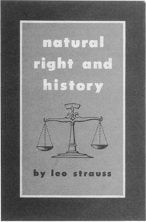 Dust jacket of the first edition 1953 of Natural Right and History CHARLES - photo 3