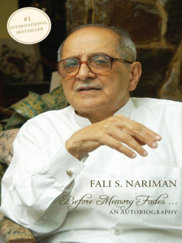 Nariman - Before Memory Fades: An Autobiography
