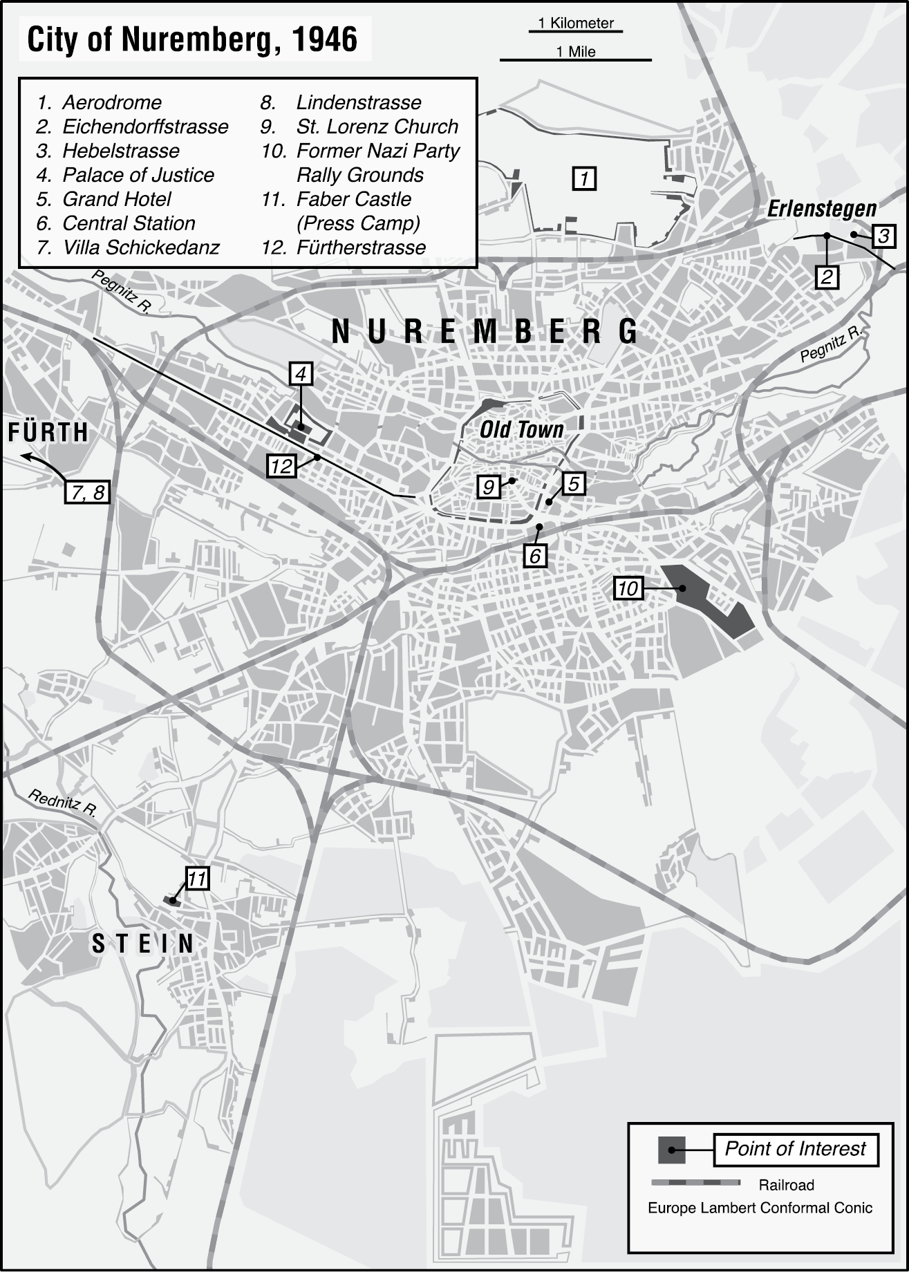 Map 1 City of Nuremberg 1946 In november 1945 roughly six months after the - photo 3