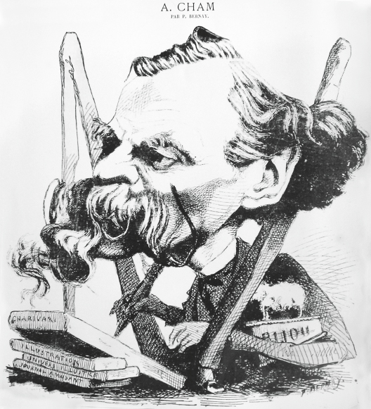 Fig 01 Paul Bernay caricature of Cham with Bijou front page of Le - photo 9