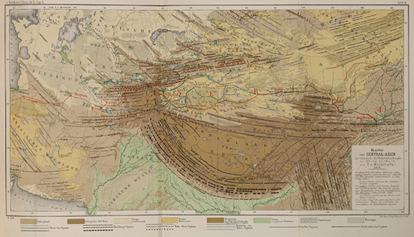 Ferdinand von Richthofen Map of Central Asia for Overview of Trade Routes and - photo 3