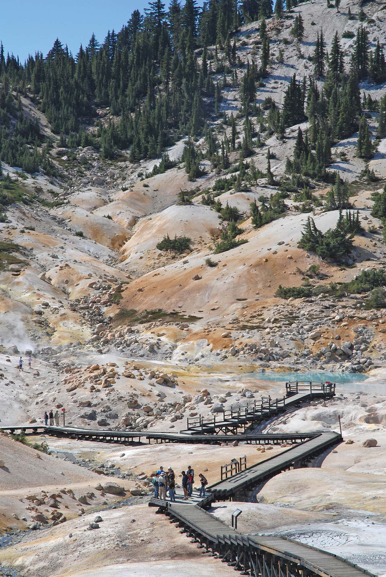 Explore a Volcanic Landscape Boardwalk paths lead past boiling mud pots and - photo 12