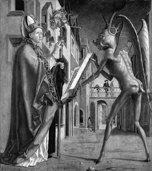 Two interpreters of Scripture Michael Pacher The Devil Presenting St - photo 3