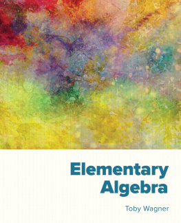 Toby Wagner - Elementary Algebra