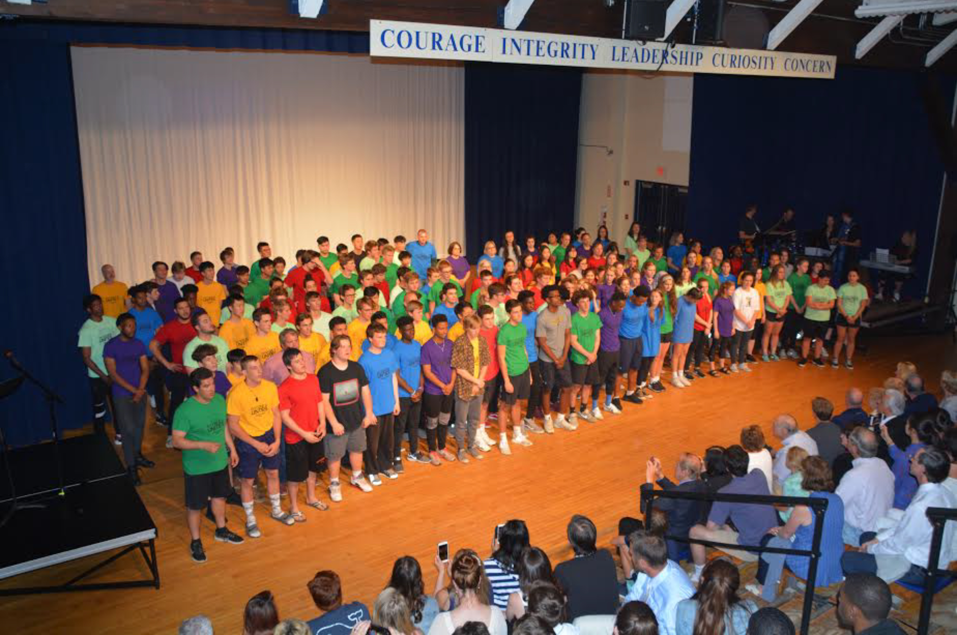 Students and Teachers Singing School Song to Parents Hyde School This book - photo 3