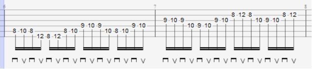 Exercise 12 Pentatonic Dmin Same fingering for Amin Emin - photo 4